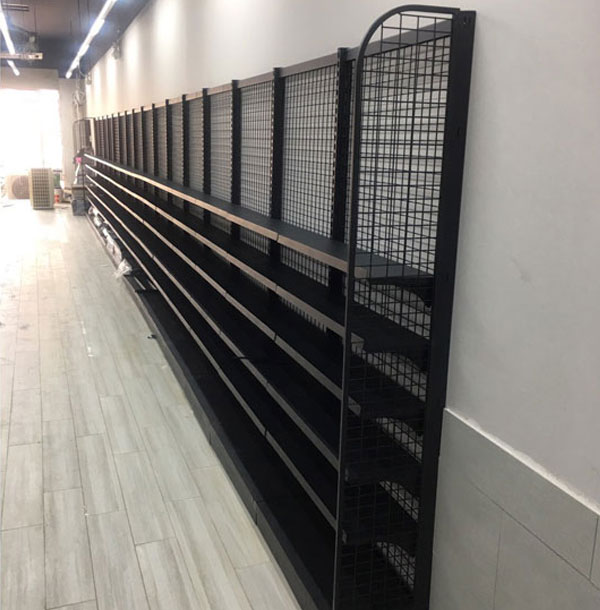 Kệ siêu thị áp tường cho cửa hàng tiện lợi