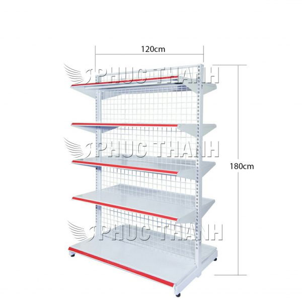 Kệ siêu thị đôi lưng lưới