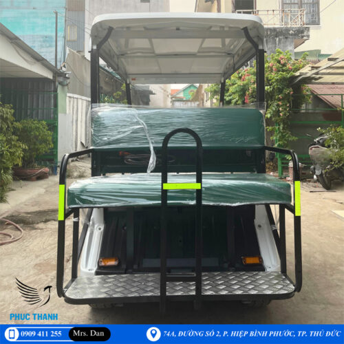 Xe điện chở khách Yamaha 8 chỗ YMH08 (3 băng) 5 Kết cấu xe điện dạng mở mang lại sự thoải mái cho người sử dụng