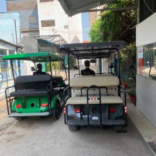 Sử dụng xe sân golf chạy xăng 4 băng giúp tiết kiệm chi phí