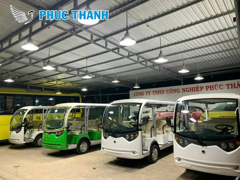 Xe điện 13 chỗ hiện đại, được ứng dụng rộng rãi