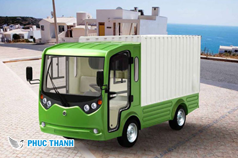Nên chọn xe điện chở hàng thùng lửng hay thùng kín? 3 Xe điện chở hàng thùng kín