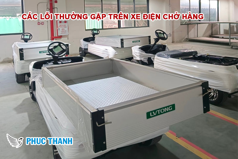 Các lỗi thường gặp trên xe điện chở hàng và cách khắc phục hiệu quả