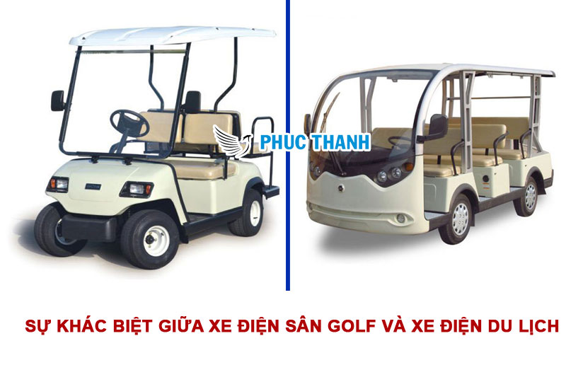 Sự khác biệt giữa Xe điện sân golf và Xe điện du lịch