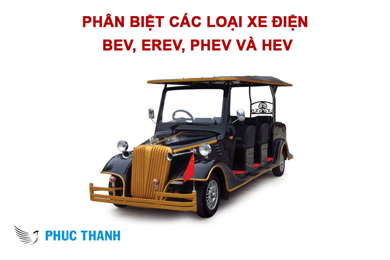 Phân Biệt Các Loại Xe Điện BEV, EREV, PHEV và HEV