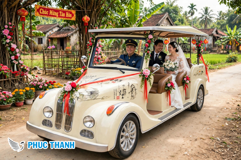 Kinh doanh dịch vụ cưới hỏi, chụp ảnh với xe ô tô điện cổ: Xu hướng hái ra tiền